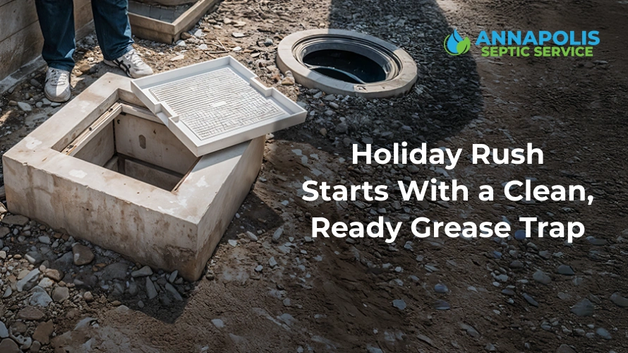 Restaurant kitchen preparing for holiday service after professional grease trap jetting